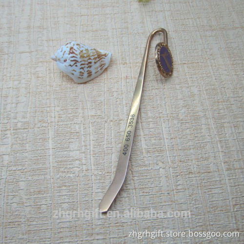 Engraved Metal Bookmark Customized Logo Factory Price Bookmark